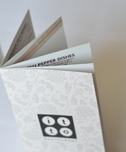 booklet menu printing